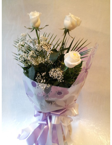 3 Rosas blancas 