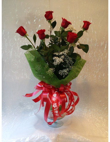 Ramo de Rosas de tallo largo